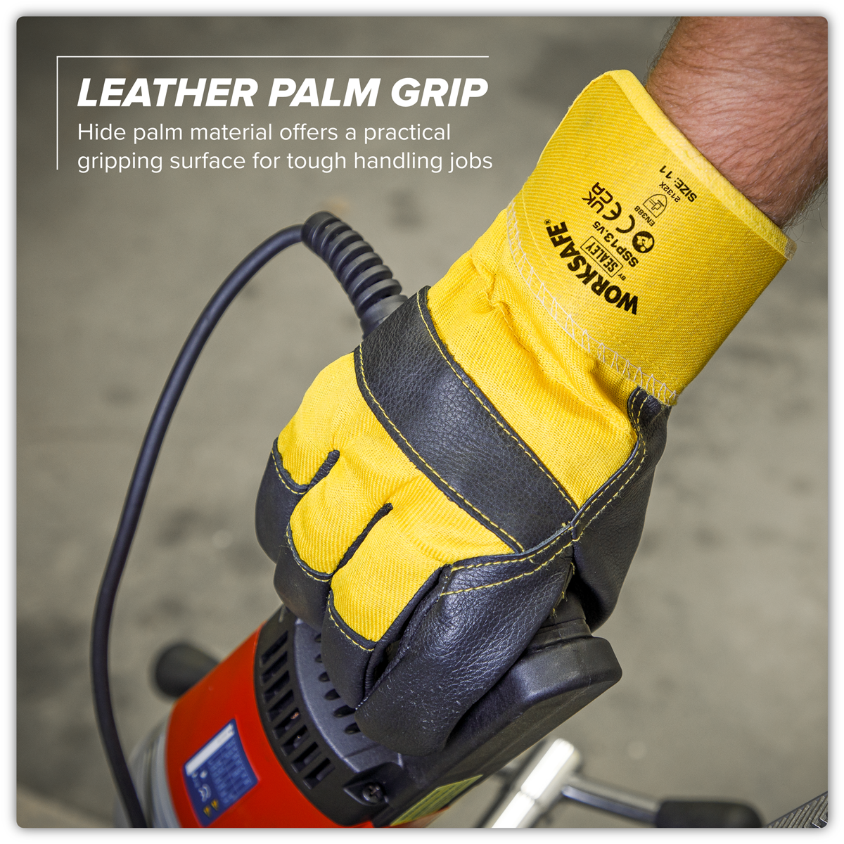 Worksafe SSP13 Worksafe® Rigger's Gloves with Hide Palm - Pair