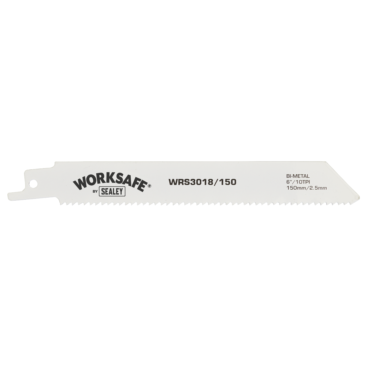 Worksafe WRS3018/150 Worksafe® Reciprocating Saw Blade 150mm 10tpi - Pack of 5