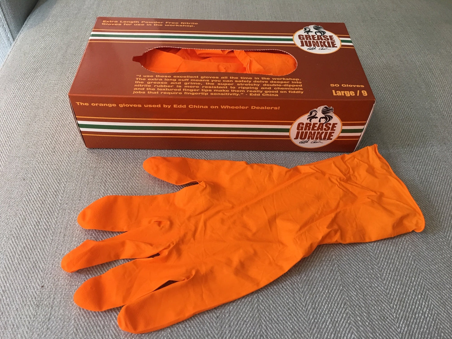 Edd's Orange Gloves