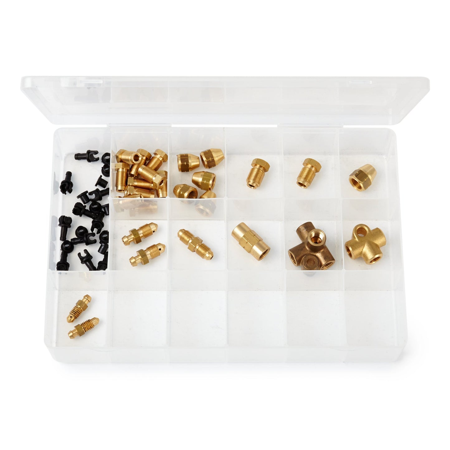 Automec AUT002 Brass union & Clip assortment 36 pieces metric