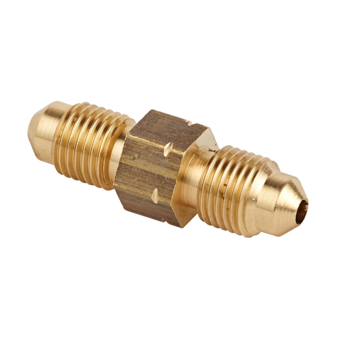 Automec HU157 Brass Inline Connector M10 x 1mm male - 3/8 x 24 UNF male