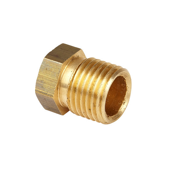 Automec HU18 Brass Union Male 1/2 x 20 UNF no lead 5/16" pipe