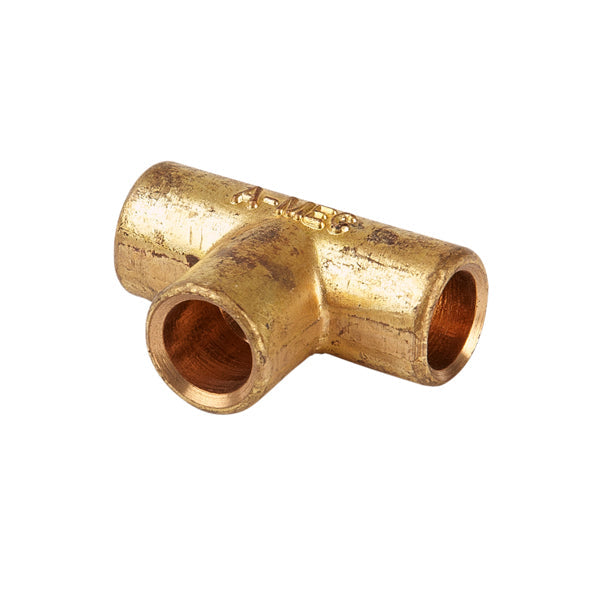 Automec HU37 Brass Union 3 way female solder union fuel line 5/16" pipe