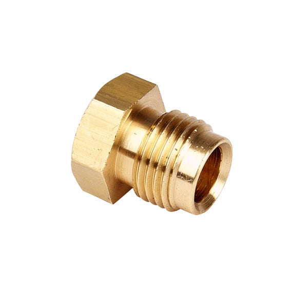 Automec HU4B Brass Union Male 7/16 x 24 UNF 1/4" pipe
