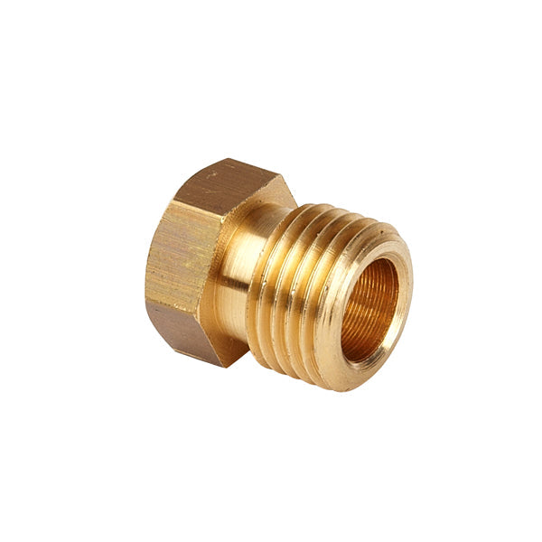 Automec HU77 Brass Union Male 7/16 x 24 UNF no lead 1/4" pipe
