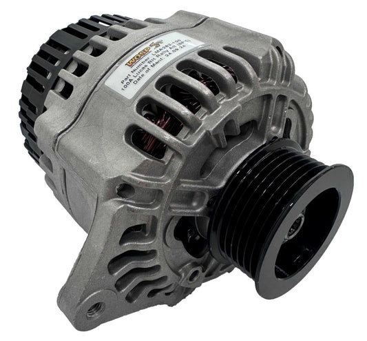 WOSPerformance Lucas RH mount 100A Rally Alternator (6PK Pulley)
