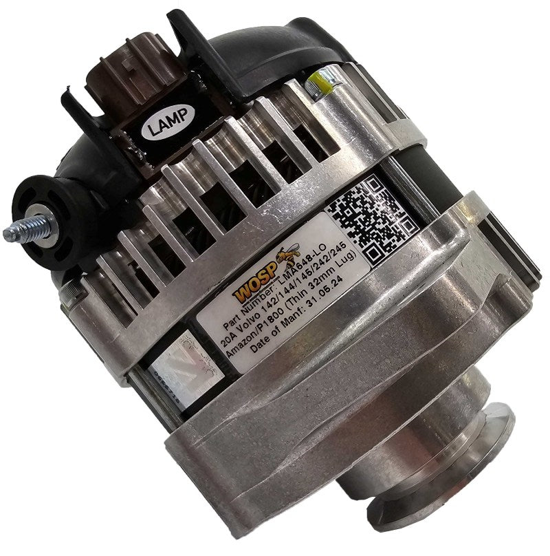 WOSPerformance Volvo 142 / 144 / 145 / 242 / 245 / Amazon / P1800 250A Alternator (Thin 32mm Lug)