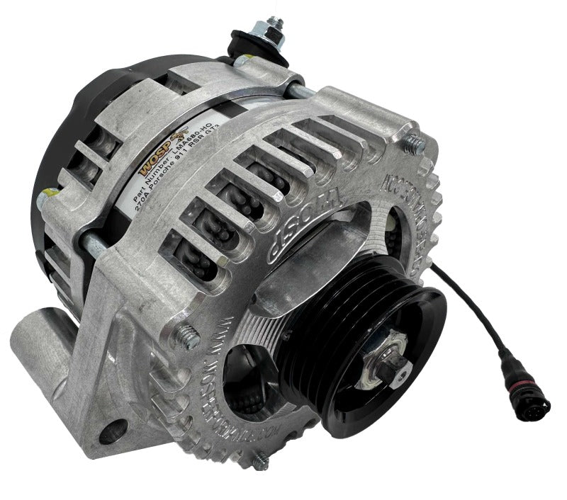 WOSPerformance Porsche 911 RSR GT3 (non CAN Communications) 4PK/53mm Ø 270A Alternator