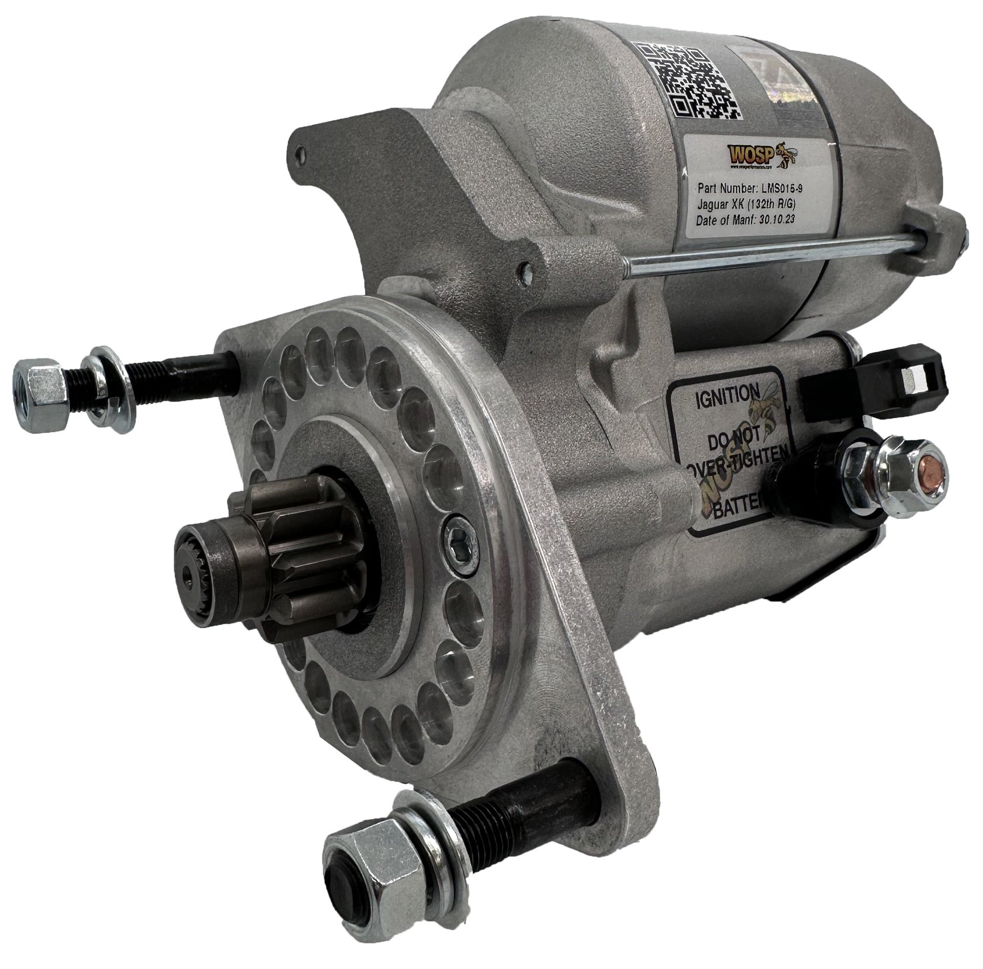 WOSPerformance Jaguar XK (9 tooth / 133 tooth ring gear) axial starter motor