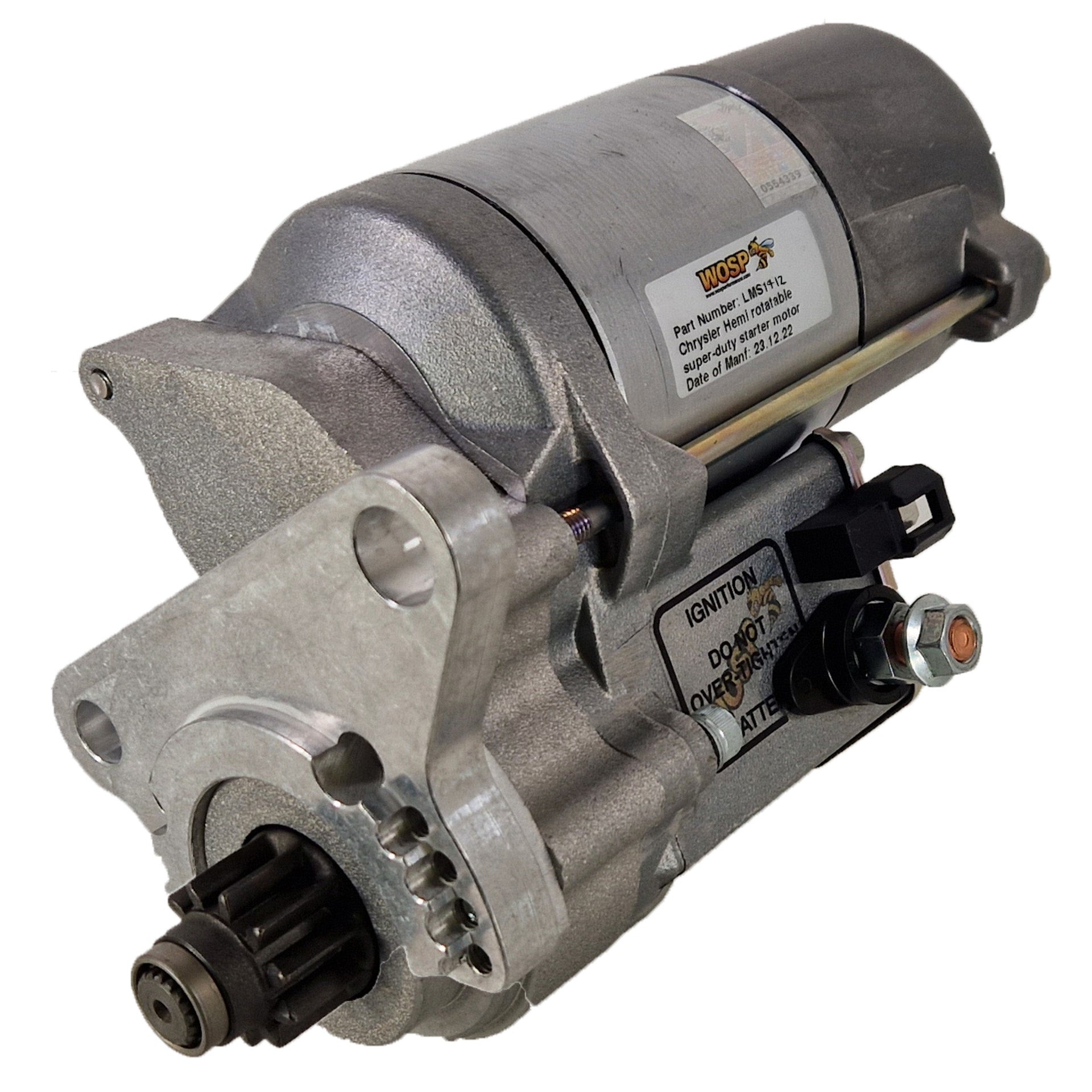 WOSPerformance Aston Martin / Chrysler / Hemi / Mopar V8 (rotatable RH) super-duty starter motor