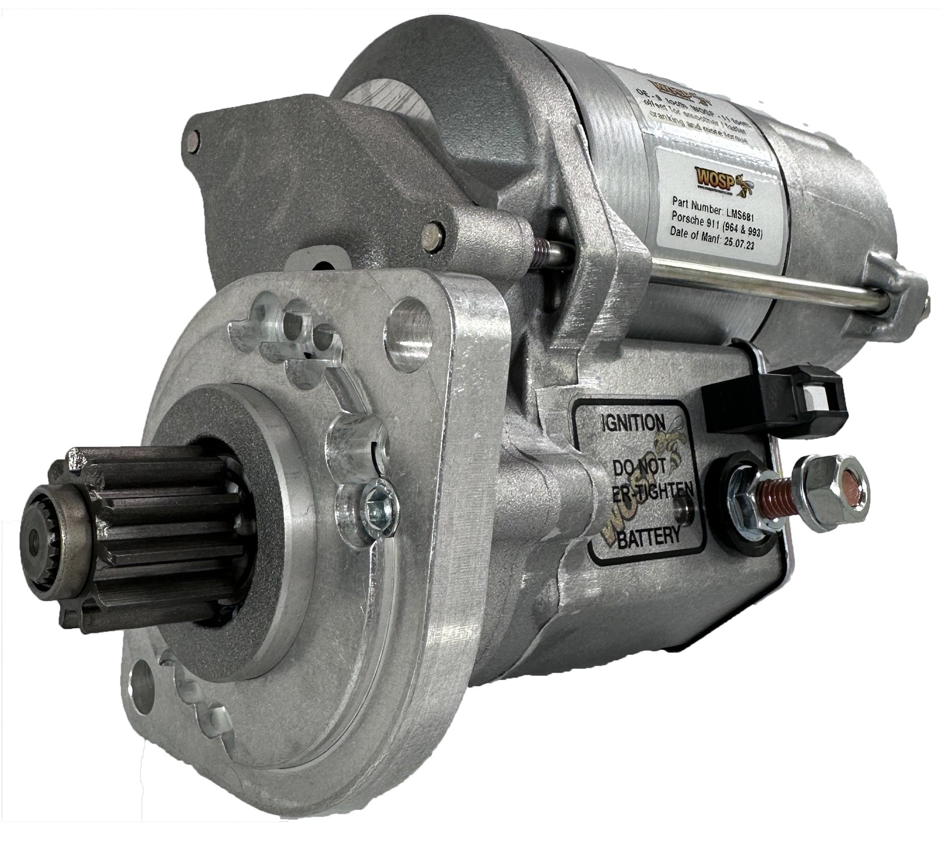 WOSPerformance Porsche 911 (964 & 993 Tiptronic / Auto) super-duty starter motor