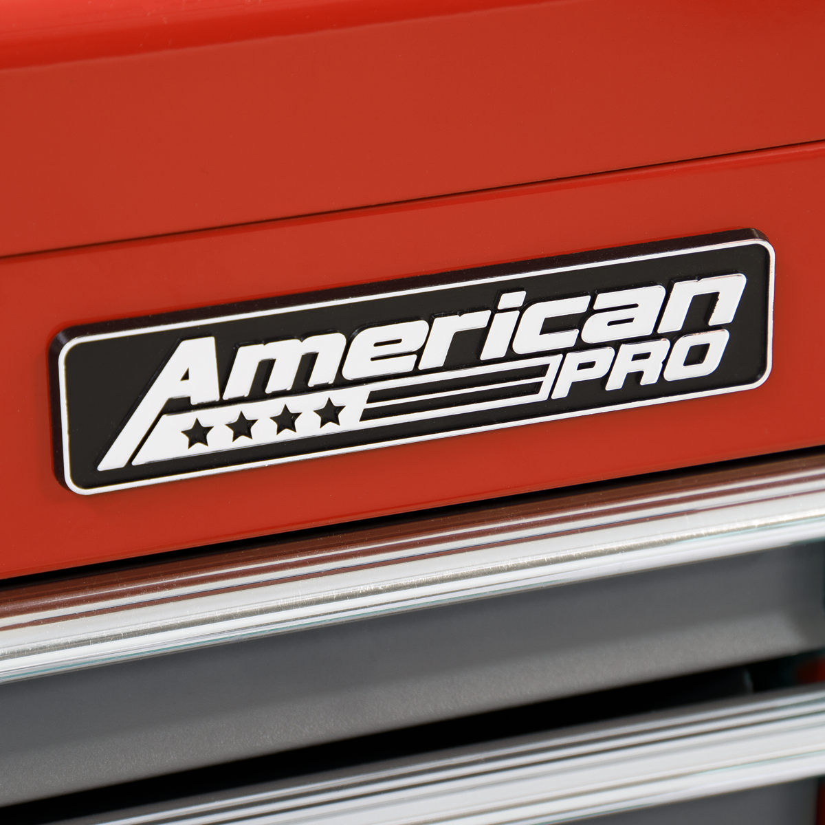 American Pro AP2200BBSTACK American PRO® Topchest, Mid-Box Tool Chest & Rollcab Stack 9 Drawer - Red