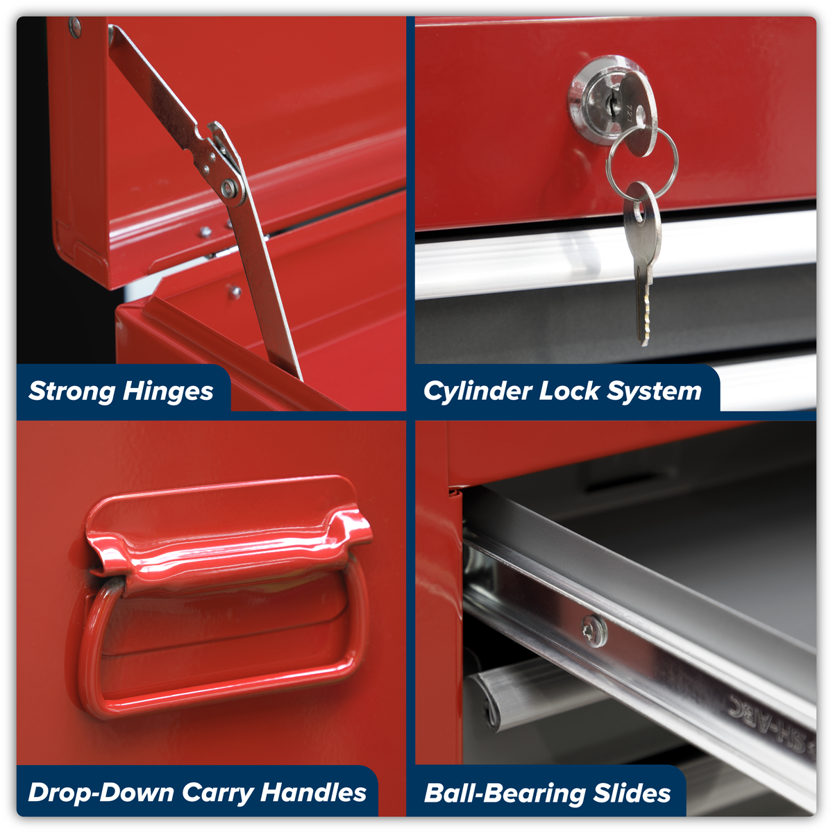 American Pro AP2200BB American PRO® Topchest & Rollcab Combination 6 Drawer - Red