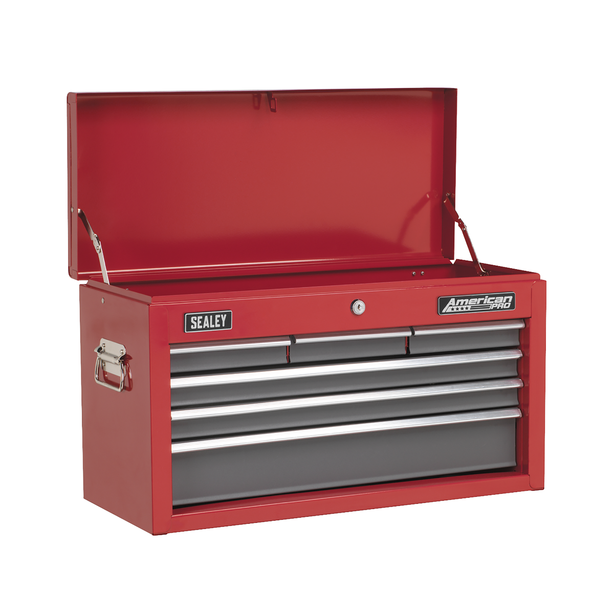 American Pro AP2201BB American PRO® Topchest 6 Drawer - Red/Grey