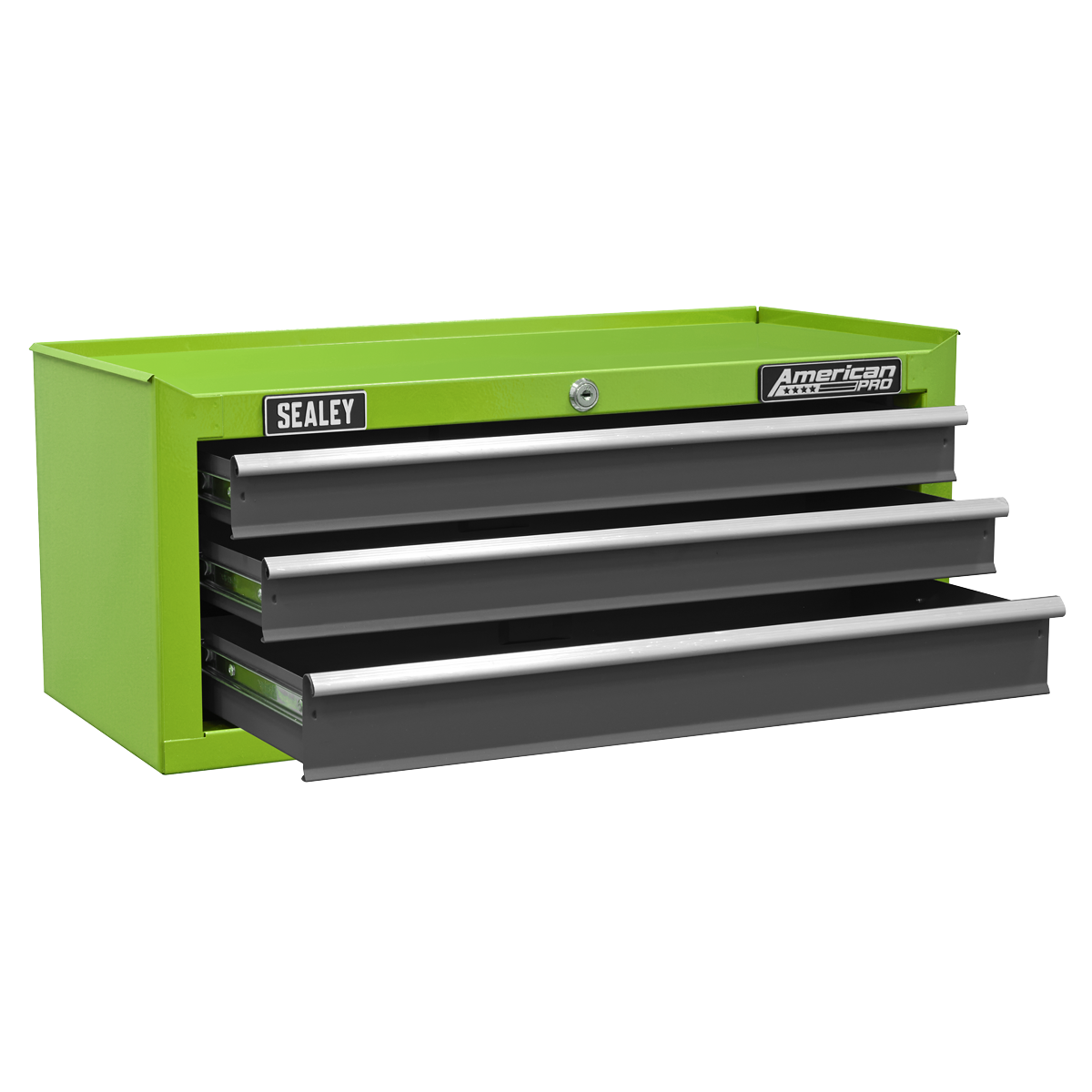 American Pro AP22309BBHV American PRO® Mid-Box Tool Chest 3 Drawer - Green/Grey