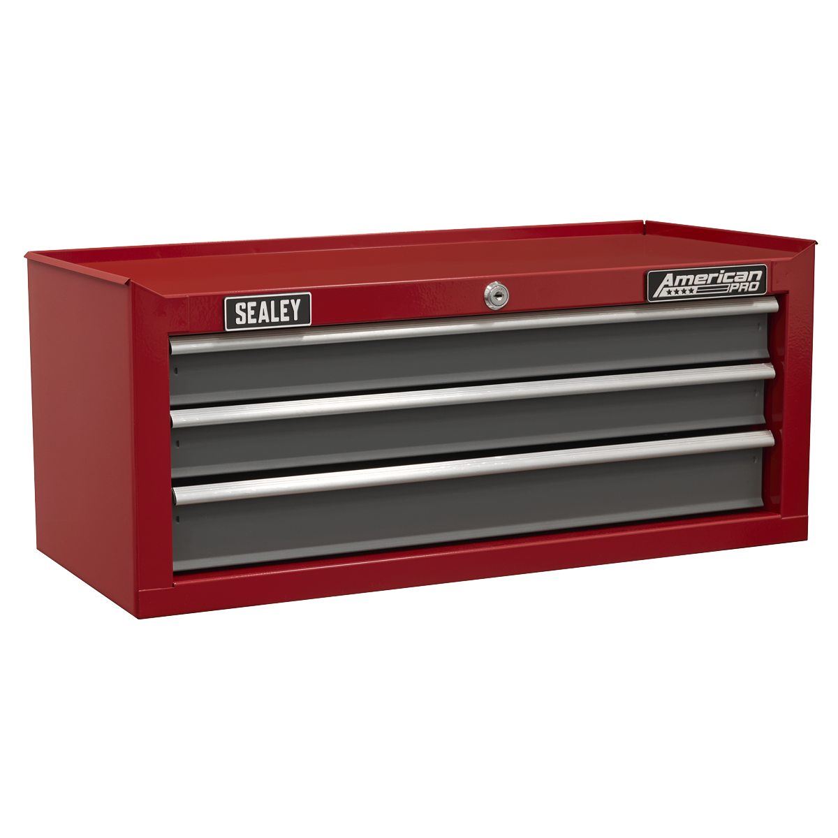 American Pro AP22309BB American PRO® Mid-Box Tool Chest 3 Drawer - Red/Grey