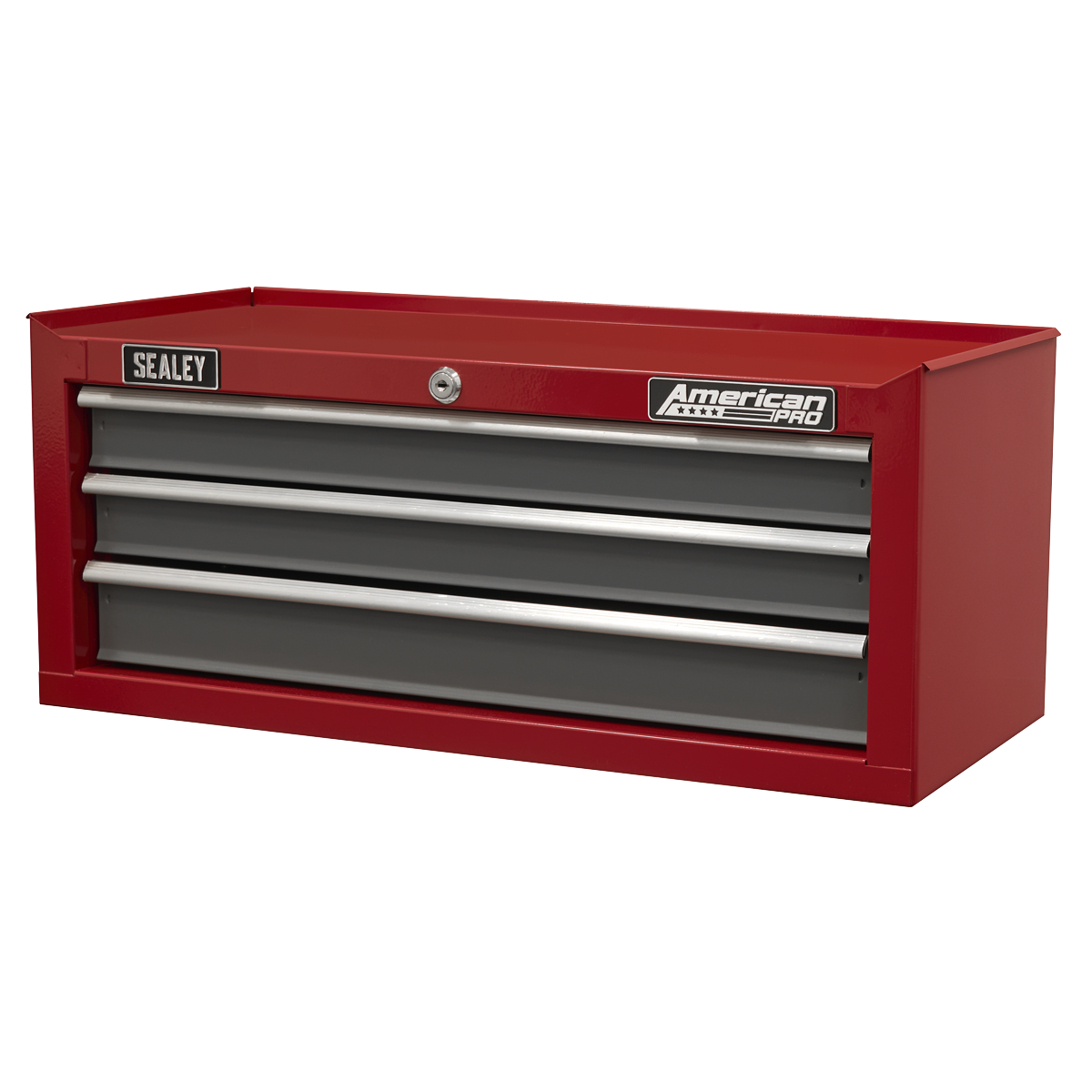 American Pro AP22309BB American PRO® Mid-Box Tool Chest 3 Drawer - Red/Grey