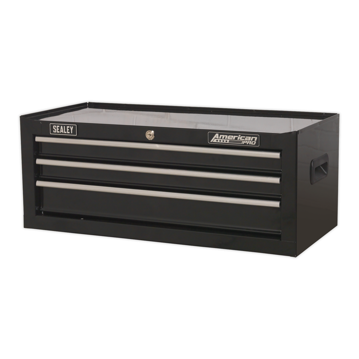 American Pro AP223B American PRO® Mid-Box Tool Chest 3 Drawer - Black