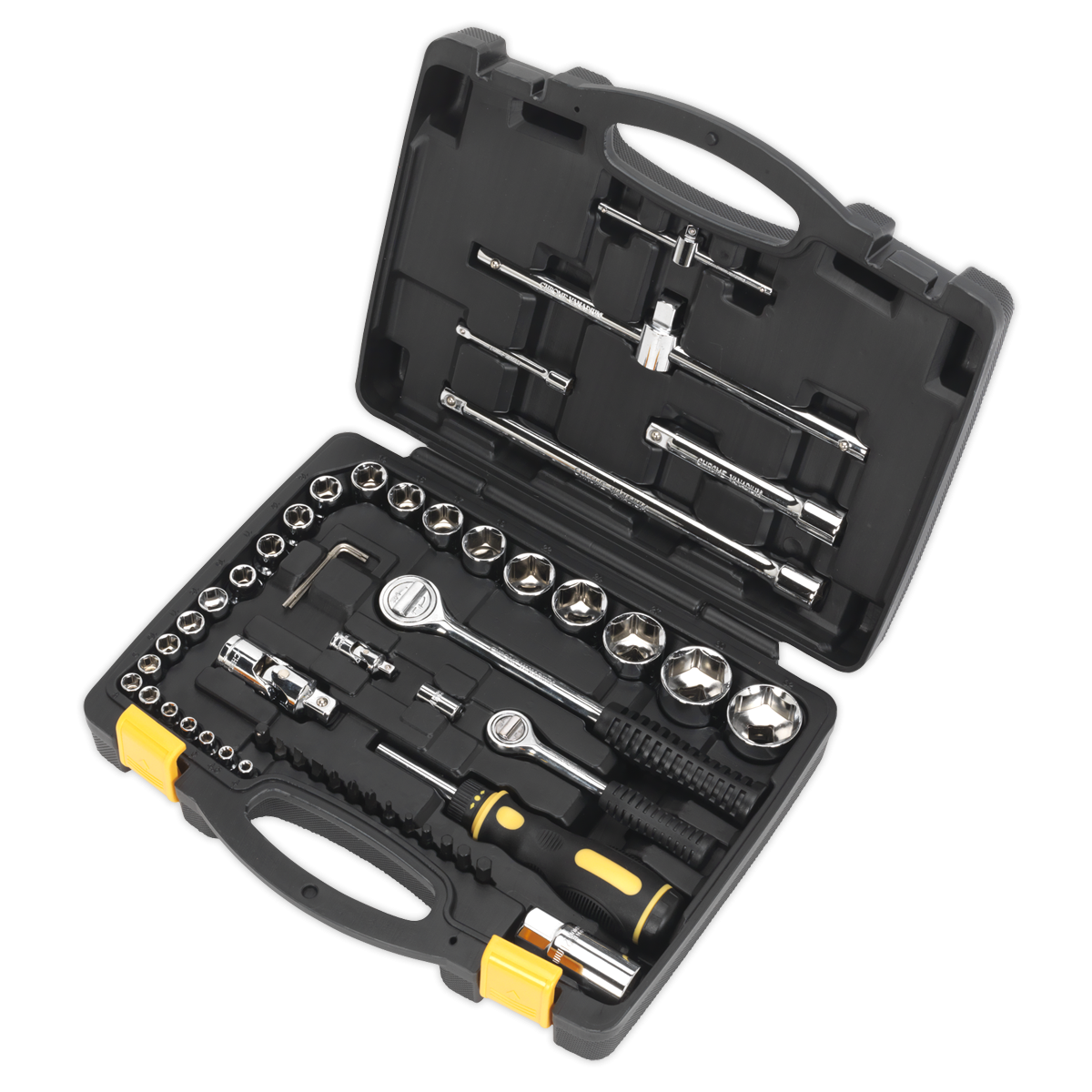 American Pro AP2250BBCOMBO American PRO® Topchest & Rollcab Combination 14 Drawer with 281pc Tool Kit - Red/Grey