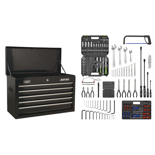 American Pro AP225BCOMBO American PRO® Topchest 5 Drawer with 272pc Tool Kit - Black