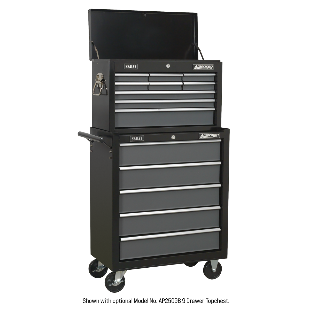 American Pro AP2505B American PRO® Rollcab 5 Drawer - Black/Grey