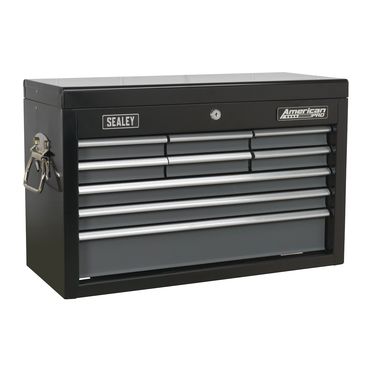 American Pro AP2509B American PRO® Topchest 9 Drawer - Black/Grey