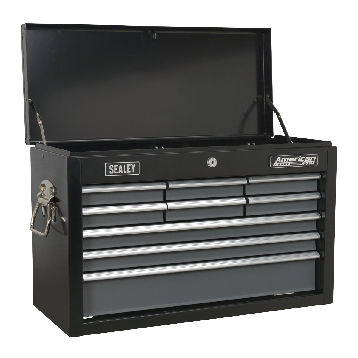 American Pro AP2509B American PRO® Topchest 9 Drawer - Black/Grey