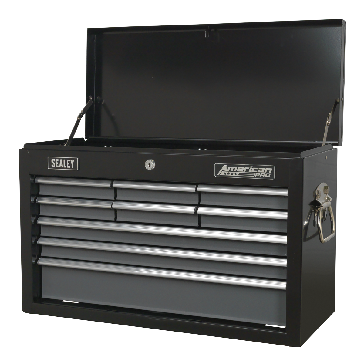 American Pro AP2509B American PRO® Topchest 9 Drawer - Black/Grey