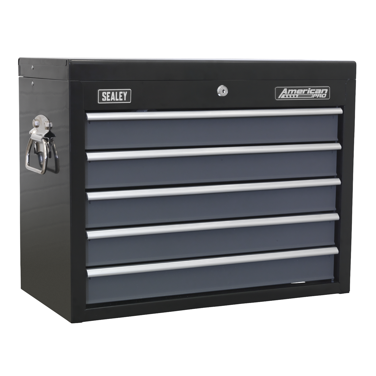 American Pro AP3505TB American PRO® Topchest 5 Drawer - Black/Grey