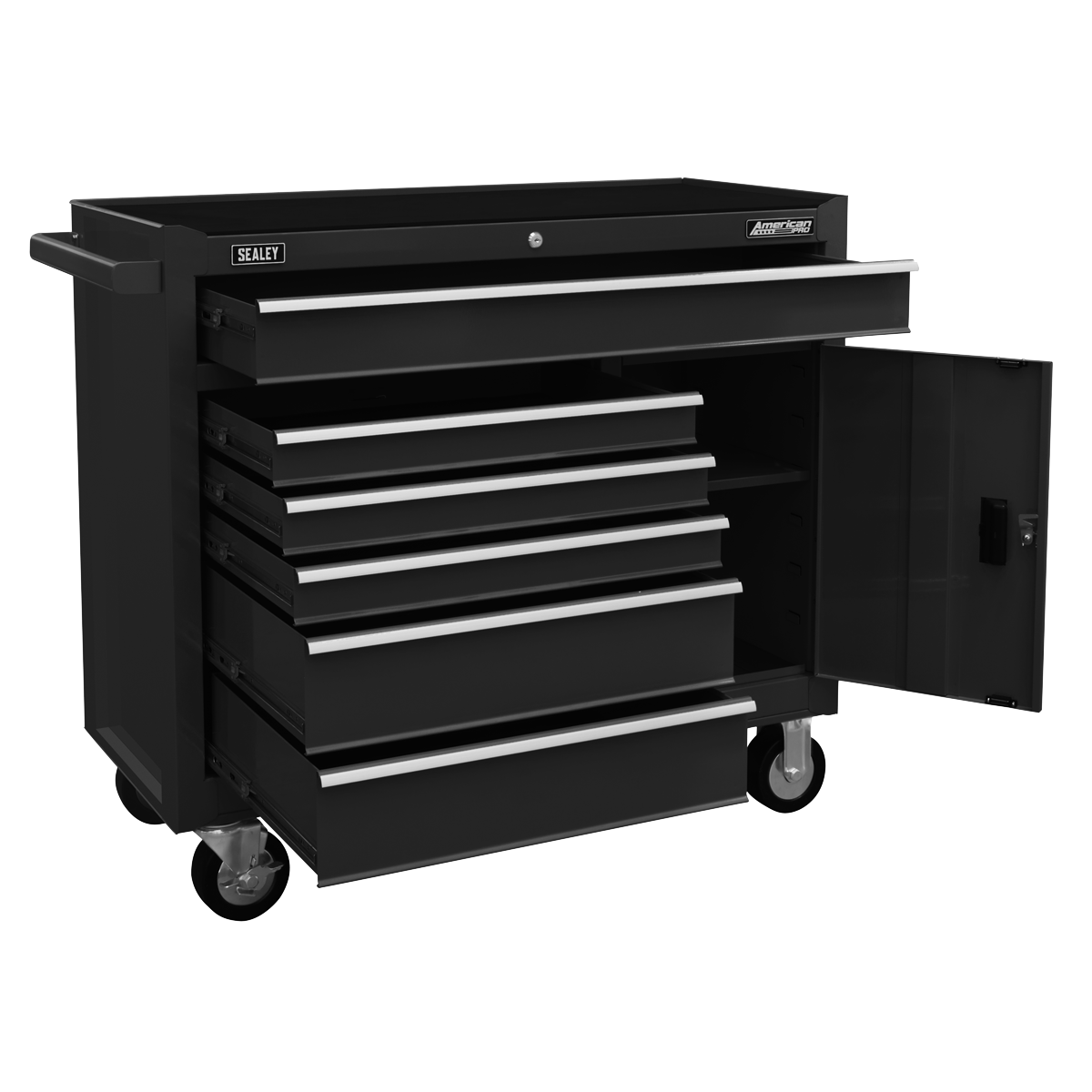 American Pro AP4106B American PRO® Rollcab 6 Drawer - Black