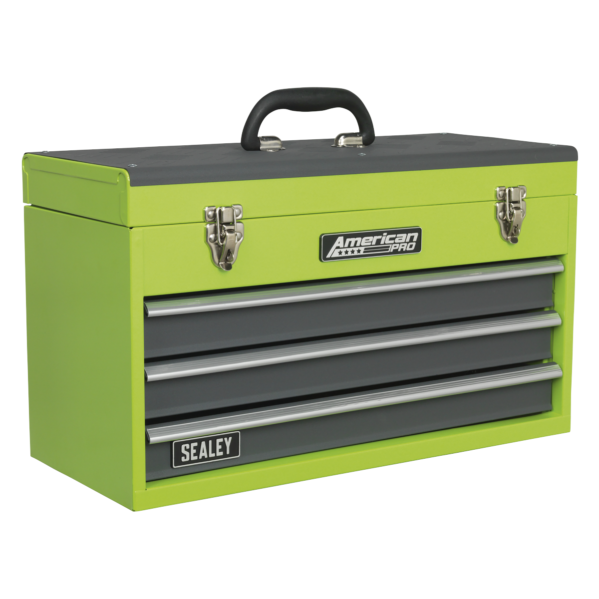 American Pro AP9243BBHV American PRO® Tool Chest 3 Drawer - Green/Grey