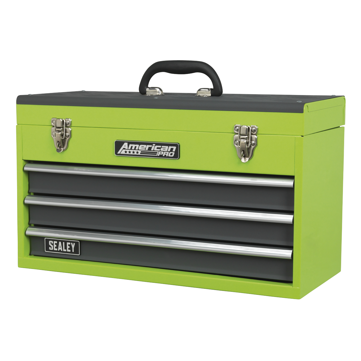 American Pro AP9243BBHV American PRO® Tool Chest 3 Drawer - Green/Grey