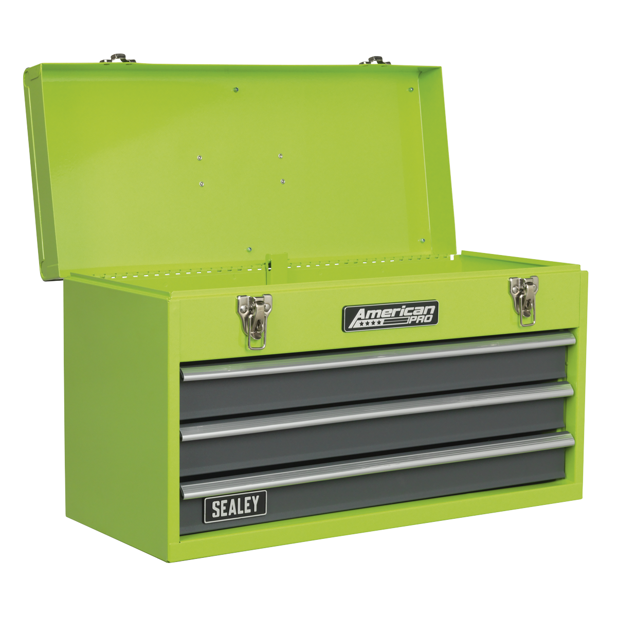 American Pro AP9243BBHV American PRO® Tool Chest 3 Drawer - Green/Grey