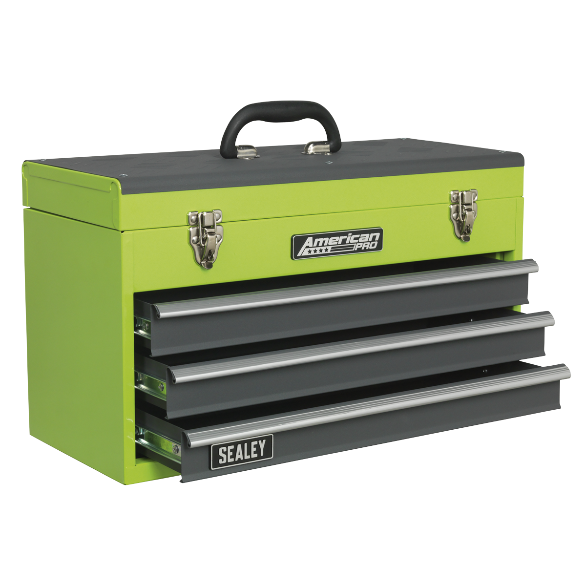 American Pro AP9243BBHV American PRO® Tool Chest 3 Drawer - Green/Grey