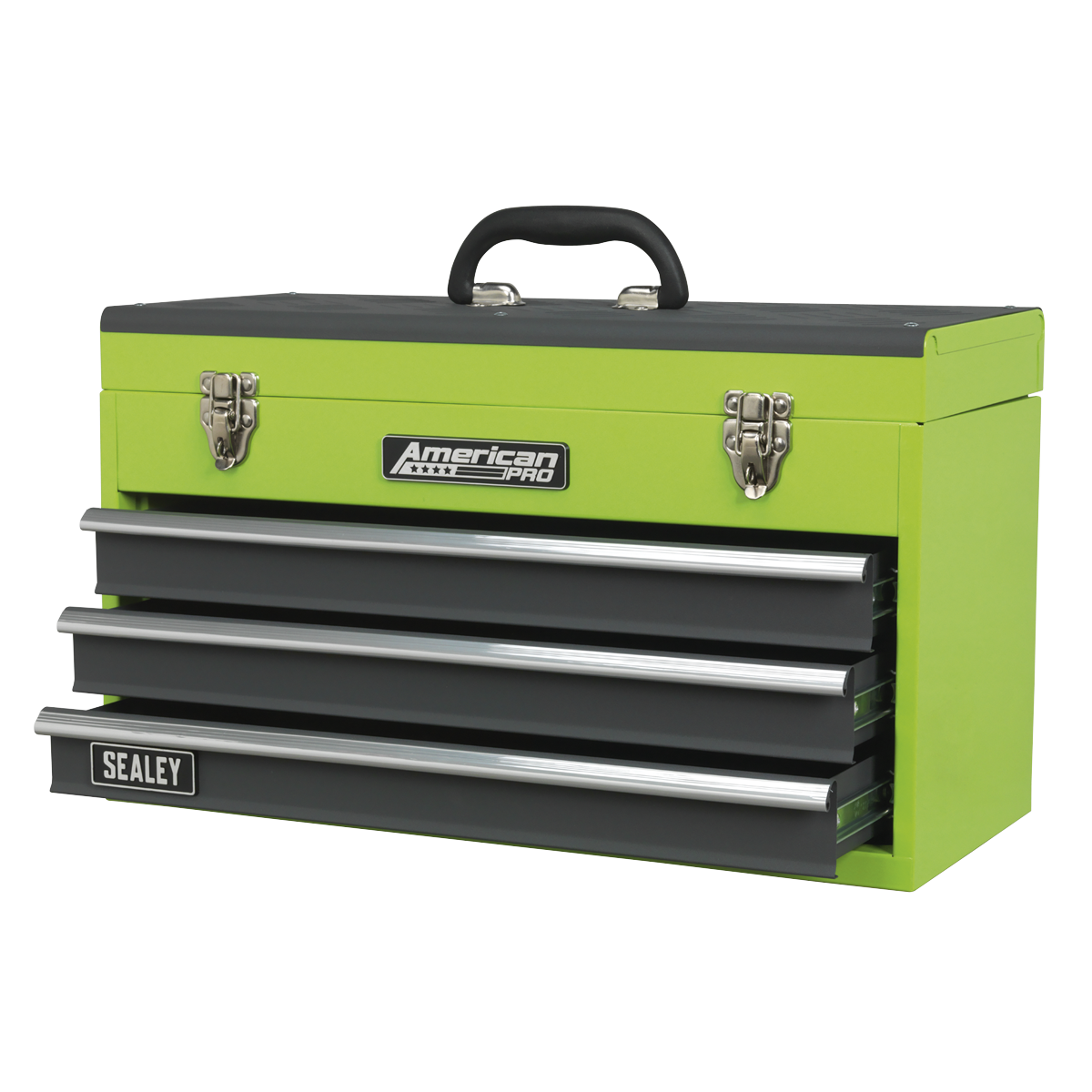 American Pro AP9243BBHV American PRO® Tool Chest 3 Drawer - Green/Grey