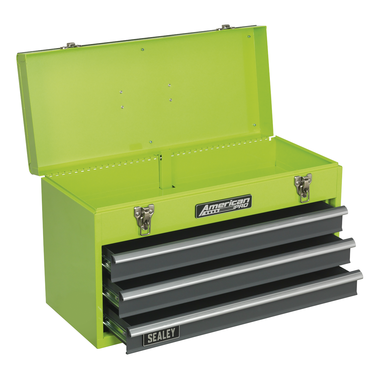 American Pro AP9243BBHV American PRO® Tool Chest 3 Drawer - Green/Grey