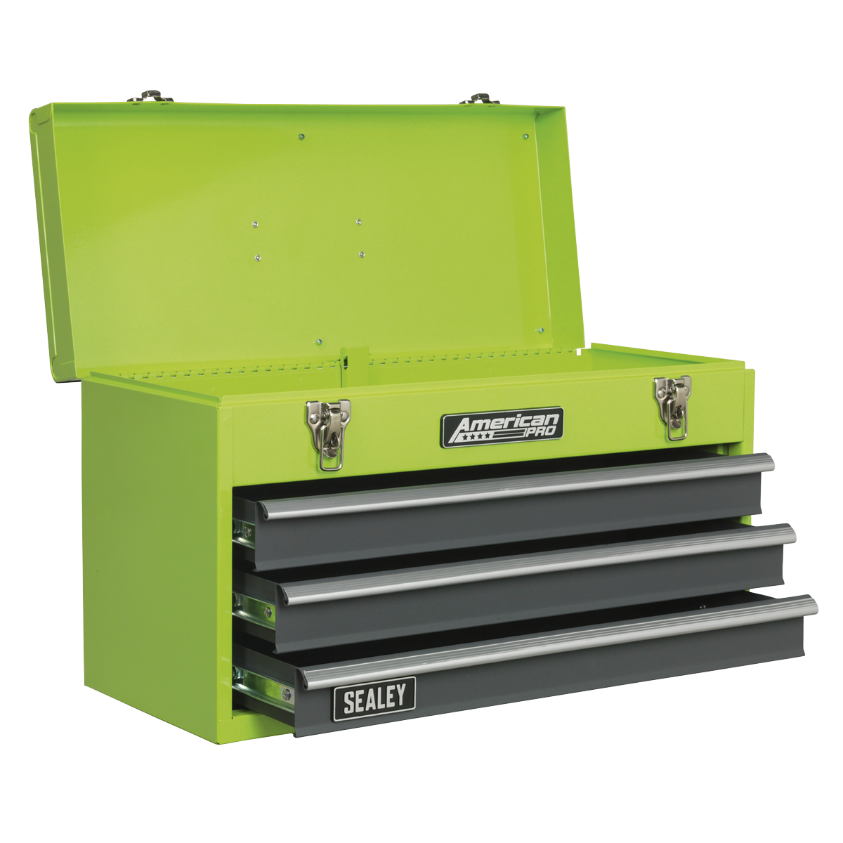 American Pro AP9243BBHV American PRO® Tool Chest 3 Drawer - Green/Grey