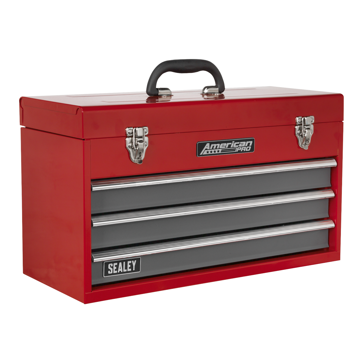 American Pro AP9243BB American PRO® Tool Chest 3 Drawer - Red/Grey