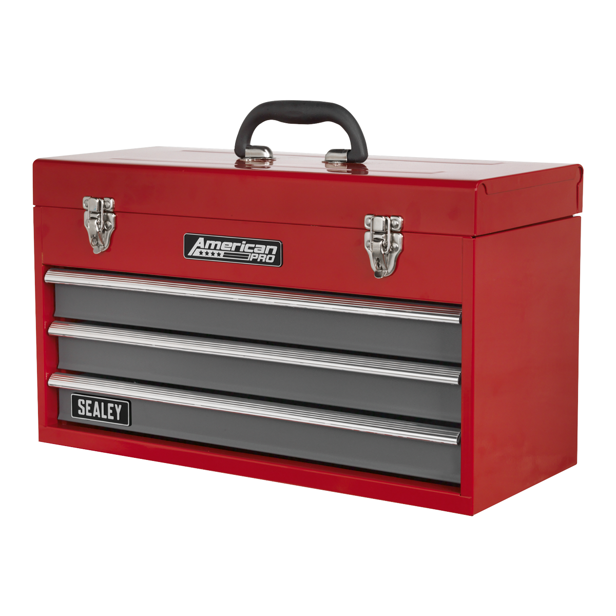 American Pro AP9243BB American PRO® Tool Chest 3 Drawer - Red/Grey