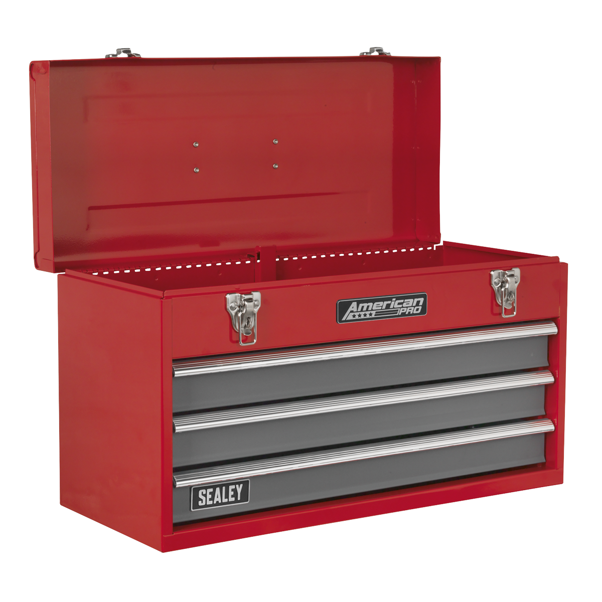 American Pro AP9243BB American PRO® Tool Chest 3 Drawer - Red/Grey
