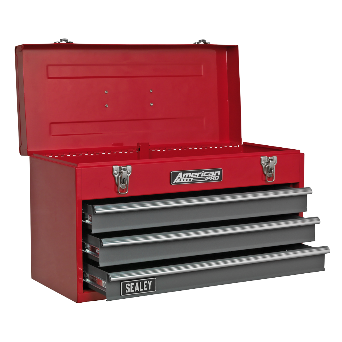 American Pro AP9243BB American PRO® Tool Chest 3 Drawer - Red/Grey
