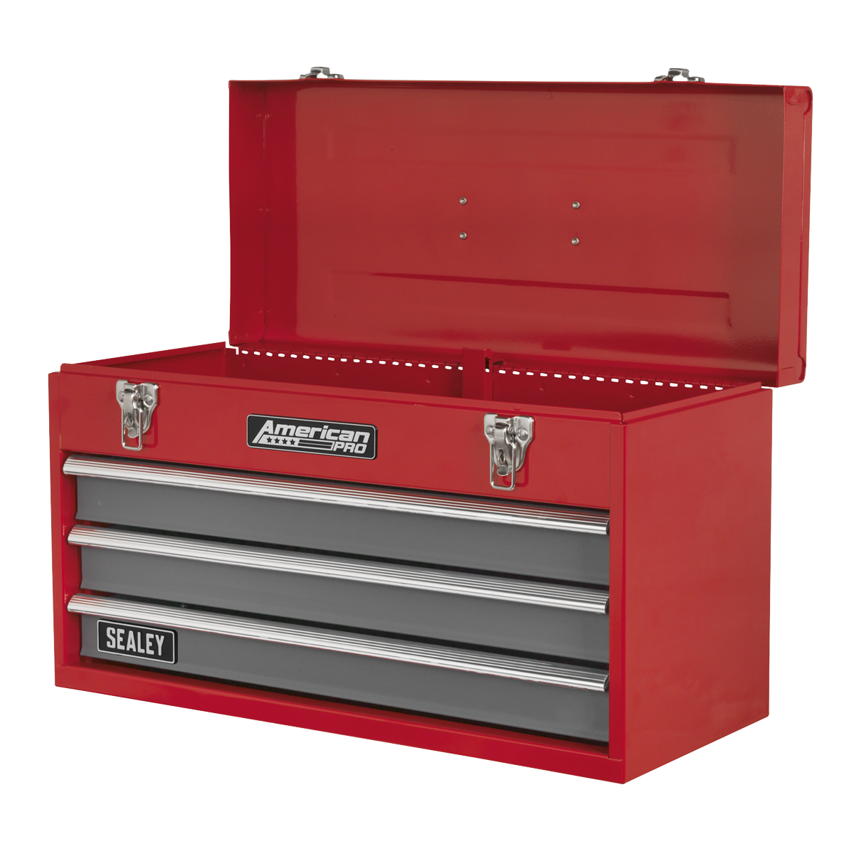 American Pro AP9243BB American PRO® Tool Chest 3 Drawer - Red/Grey