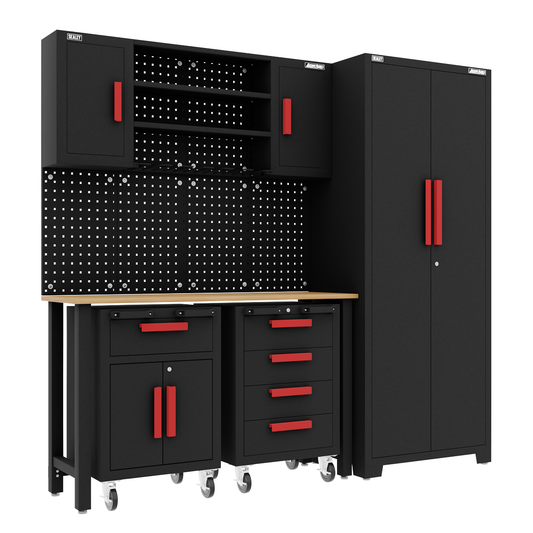 American Pro APMS12OP American PRO® Complete Garage Storage System with 2 Mobile Trolleys