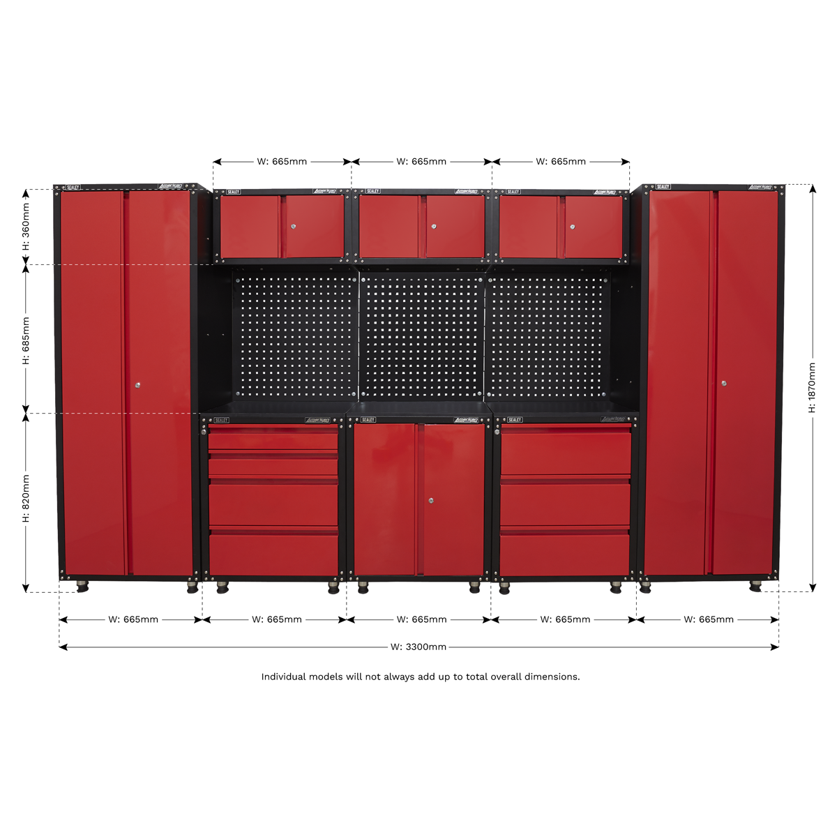 American Pro APMS80COMBO1 American PRO® Storage System 3.3m