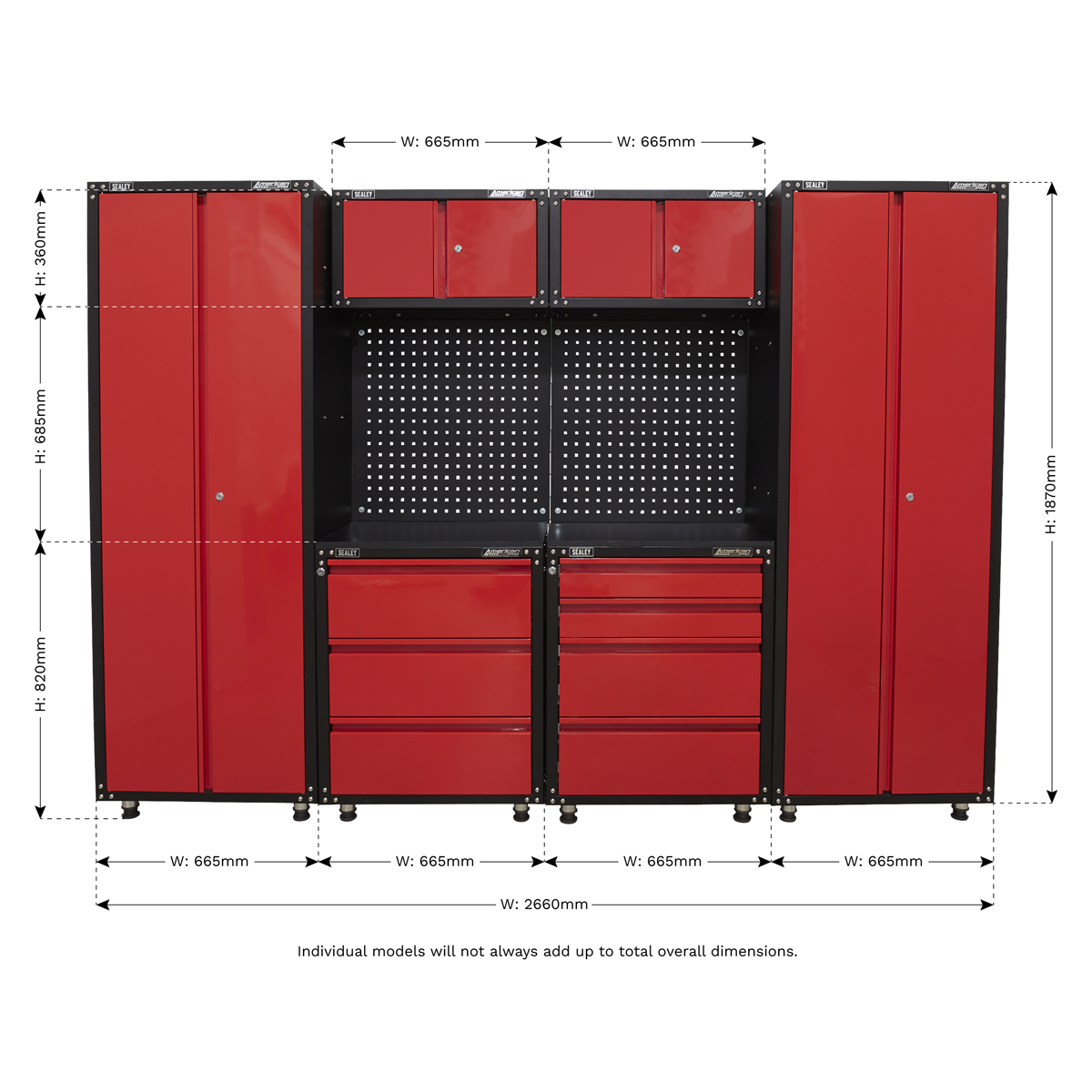 American Pro APMS80COMBO2 American PRO® Storage System 2.6m