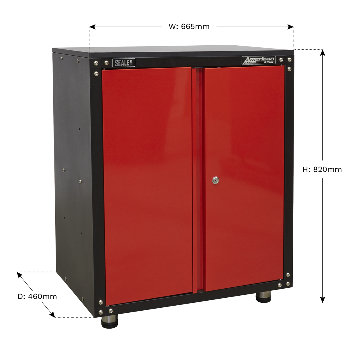 American Pro APMS81 American PRO® Modular Cabinet with Worktop 2 Door 665mm