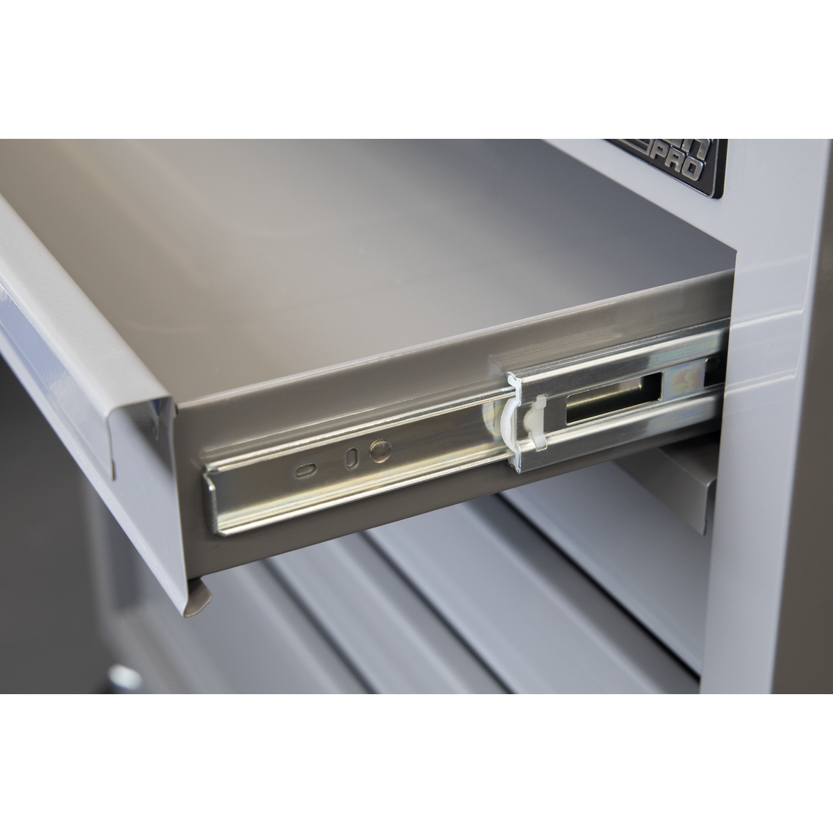 American Pro APMWS1G American PRO® Mobile Workstation with Wooden Worktop 5 Drawer - Grey