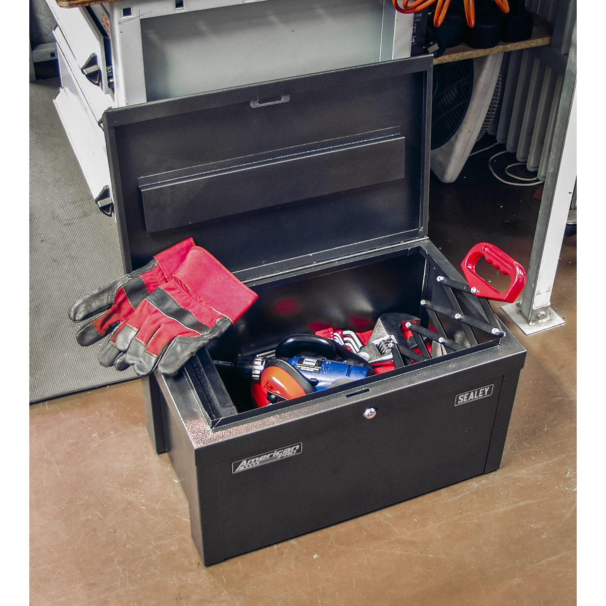 American Pro SB565 American PRO® Steel Storage Chest 565 x 350 x 320mm