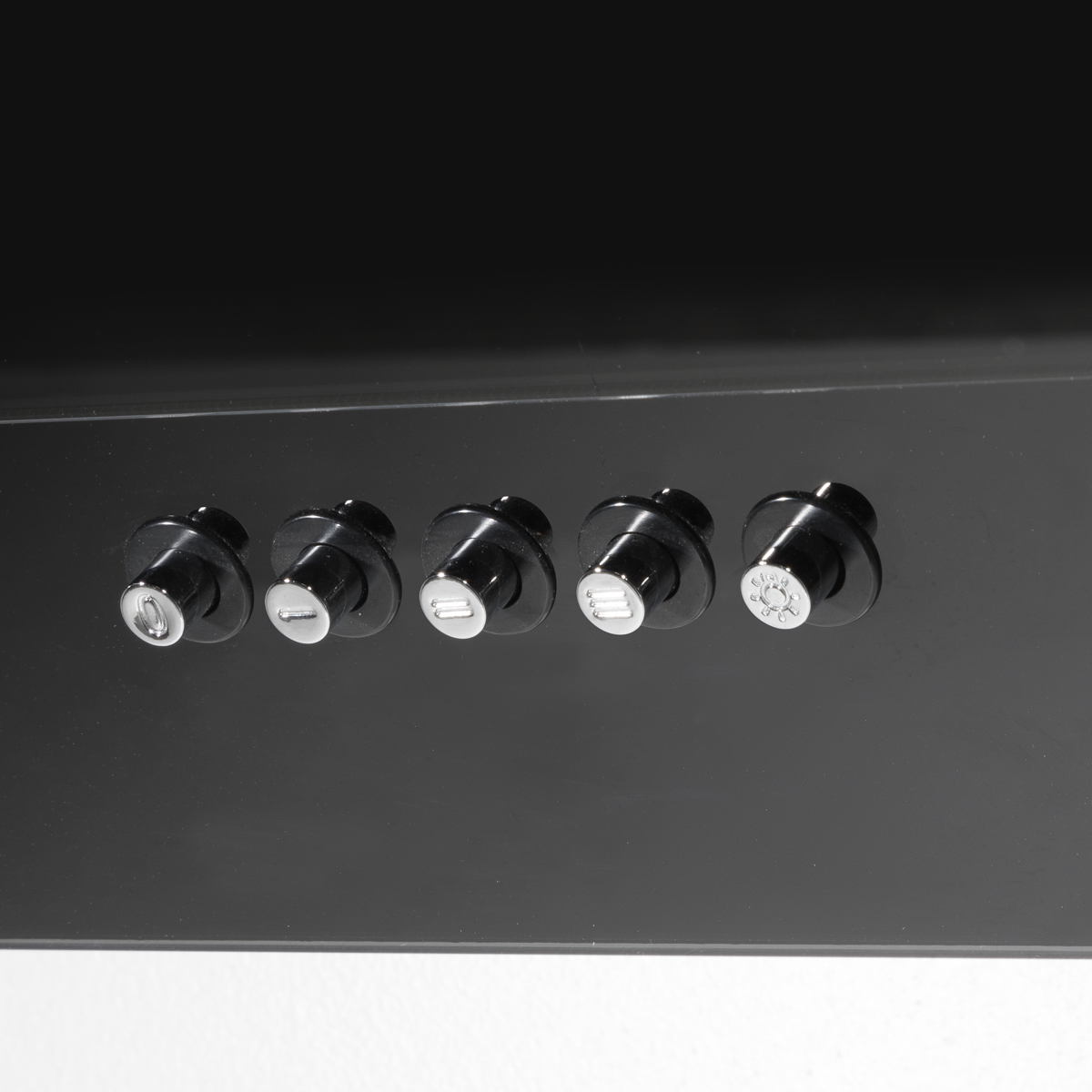 Baridi DH106 Baridi Angled Chimney Cooker Hood with Carbon Filters & LED Lamp 90cm, Energy Class A - Black Glass