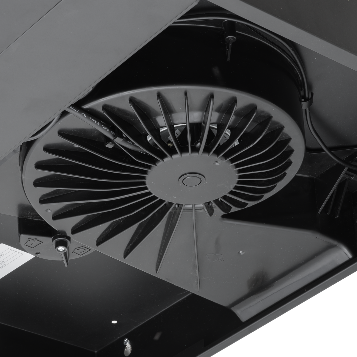 Baridi DH107 Baridi Visor Cooker Hood Extractor Fan 60cm - Black